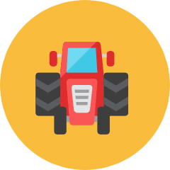Tractor Icon from Kameleon Colors Set