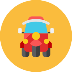Tuk Tuk Icon from Kameleon Colors Set