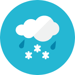 Snow Rain Icon from Kameleon Colors Set