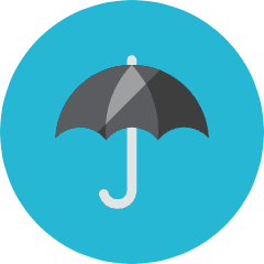 Umbrella Icon from Kameleon Colors Set