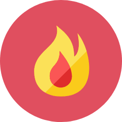 Hot Icon from Kameleon Colors Set