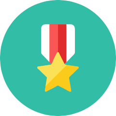 Reward Star Icon from Kameleon Colors Set
