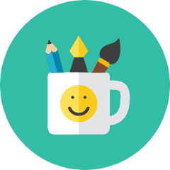 Design Tools Icon from Kameleon Colors Set