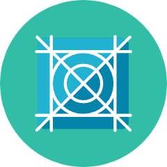 Icon Grid Icon from Kameleon Colors Set