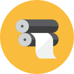 Roll Paper Icon from Kameleon Colors Set