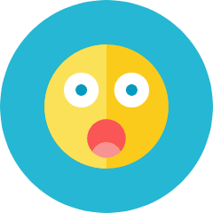Frightened Smiley Icon from Kameleon Colors Set