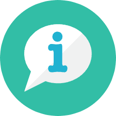 Information Bubble Icon from Kameleon Colors Set