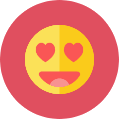 Love Smiley Icon from Kameleon Colors Set