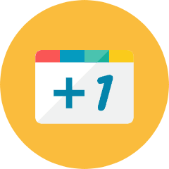 Plus Icon from Kameleon Colors Set