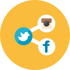 Social Share Icon from Kameleon Colors Set