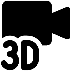 3d Video Recording Icon from Ultimate Bold Set