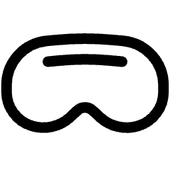 Apple Vision Pro Icon from Ultimate Regular Set