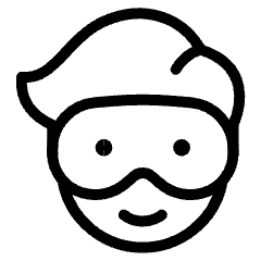 Apple Vision Pro Users Male 1 Icon from Ultimate Light Set