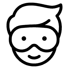 Apple Vision Pro Users Male 2 Icon from Ultimate Light Set