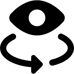 AR View See Through Eye Icon from Ultimate Bold Set