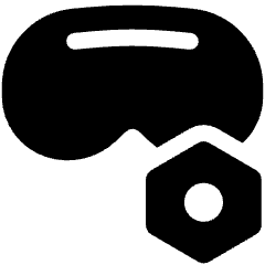 Device Setting Nut Apple Vision Pro Icon from Ultimate Bold Set