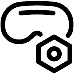 Device Setting Nut Apple Vision Pro Icon from Ultimate Regular Set