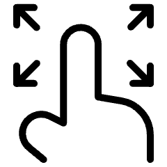 Hand Gesture Control Expand Icon from Ultimate Light Set