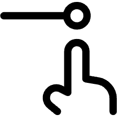 Hand Gesture Control Slide Icon from Ultimate Regular Set