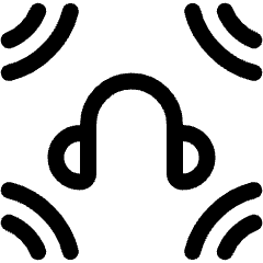 Spatial Audio Headphone Icon from Ultimate Regular Set