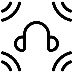 Spatial Audio Headphone Icon from Ultimate Light Set