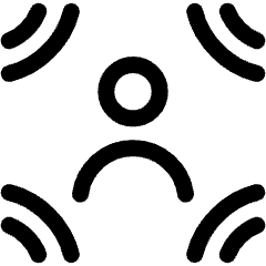 Spatial Audio User Surround Icon from Ultimate Regular Set