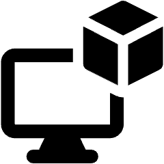 Virtual Display Desktop Icon from Ultimate Bold Set