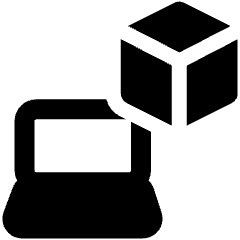 Virtual Display Laptop Icon from Ultimate Bold Set