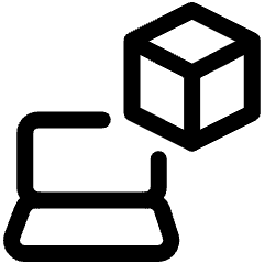 Virtual Display Laptop Icon from Ultimate Regular Set