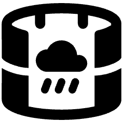 Virtual Environment Rain Icon from Ultimate Bold Set