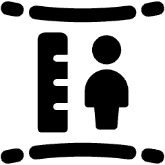 Virtual Measuring Icon from Ultimate Bold Set