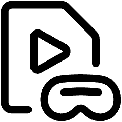 Vr Supported Media File 2 Icon from Ultimate Regular Set