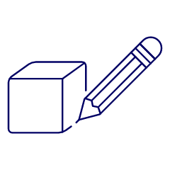 3 D Drawing Illustration from UX Line Set