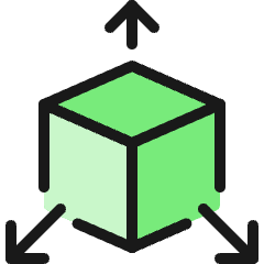 3d Box Expand Corners Icon from Ultimate Colors Set