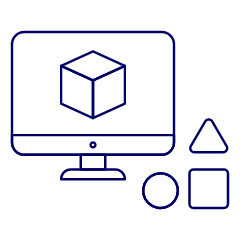 3 D Modelling Illustration from UX Line Set