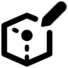 3 D Pen Draw Box Icon from Ultimate Bold Set