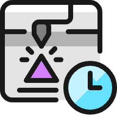 3d Print Clock Icon from Ultimate Colors Set