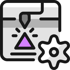 3d Print Settings Icon from Ultimate Colors Set