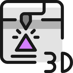 3d Print Triangle 1 Icon from Ultimate Colors Set
