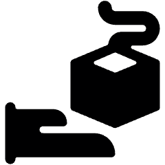 Hand Hold 3 D Box Icon from Ultimate Bold Set