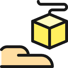 Hand Hold 3d Box Icon from Ultimate Colors Set