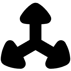 3d Coordinate Axis Icon from Plump Solid Set