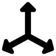 3d Coordinate Axis Icon from Core Solid Set