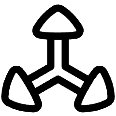 3d Coordinate Axis Icon from Plump Line Set