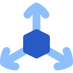 3d Coordinate Axis Icon from Flex Flat Set