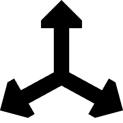 3d Coordinate Axis Icon from Sharp Solid Set