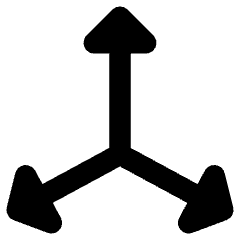 3d Coordinate Axis Icon from Core Remix Set