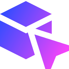 3d Cube Cursor Icon from Sharp Gradient Set