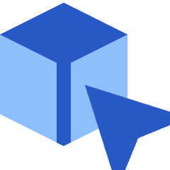 3d Cube Cursor Icon from Sharp Flat Set