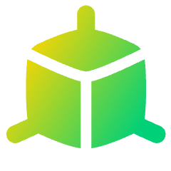 3d Module Dimension Icon from Plump Gradient Set